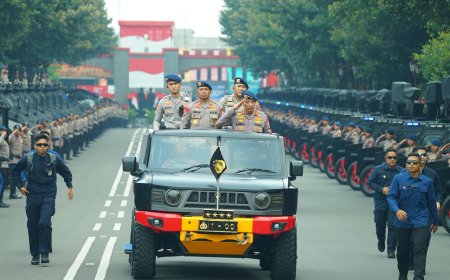 Kapolri Pimpin Apel dan Buka Rakernis Korps Brimob Polri Tahun 2026